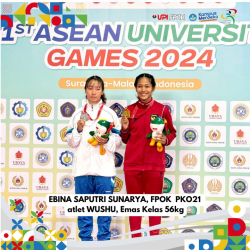 EBINA SUMBANGKAN EMAS DARI CABOR WUSHU