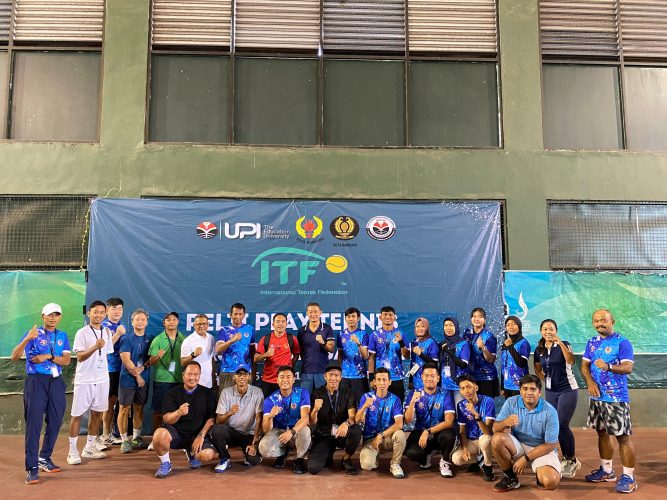 BEKERJASAMA DENGAN PRODI PKO, PELTI KOTA BANDUNG SELENGGARAKAN TENNIS COURSE 2024