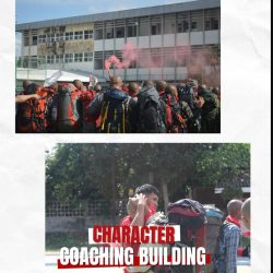 Character Coaching Building Kegiatan ini mengusung tema “Bersatu dalam Inovasi dan Kekompakan untuk Membangun Masa Depan”, yang menekankan pentingnya sinergi, kreativitas, serta solidaritas dalam menghadapi tantangan masa depan.
